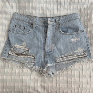 Carmar Light Blue Distressed Jean Shorts